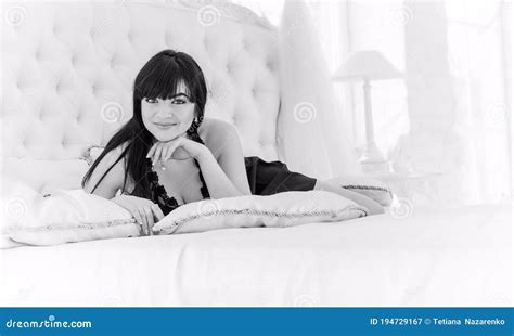 Cozy Home Mood Woman At Home In Lingerie Stock Image Image Of Lacy Beauty