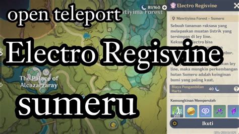 Cara Membuka Teleport Electro Regisvine Sumeru Genshin Impact Youtube