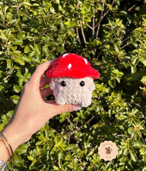 Chonky Mushroom Plushie Crochet Mushroom Boi Plush Toy Etsy