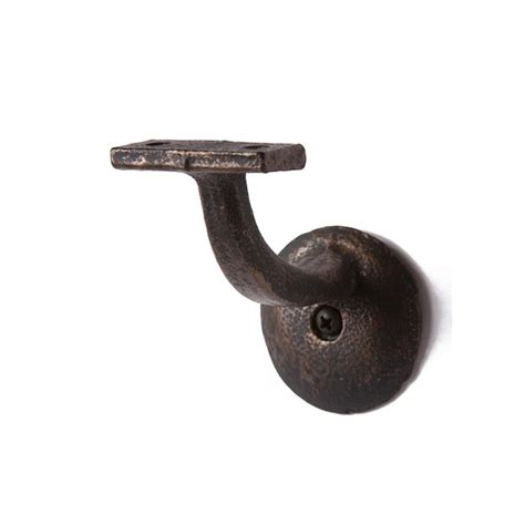 House of Forgings Oil Rubbed Bronze Wrought Iron Handrail Brackets at ...