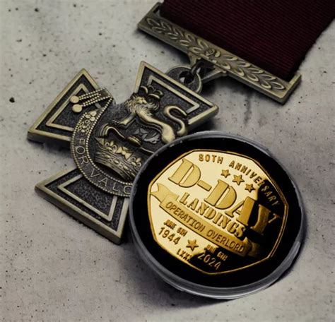 D Day Landings 80th Anniversary Commemorative Coin And Victoria Cross