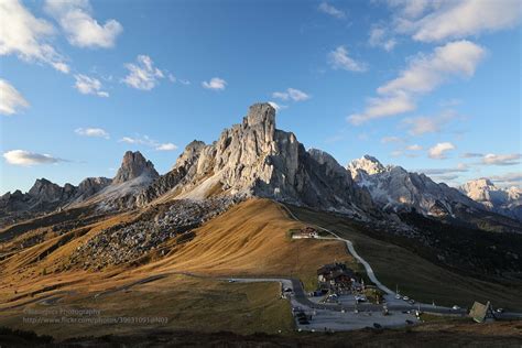 Passo Di Giau Ra Gusela Monte Gusela In Late Afternoon Flickr