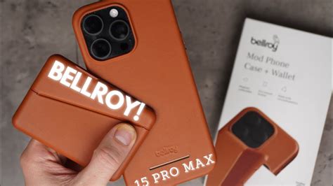 Bellroy Leather Case And Wallet Combo For Iphone Pro Max Youtube