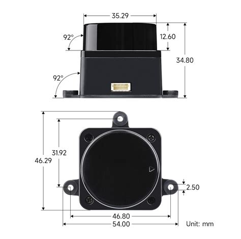 DTOF Laser Lidar Sensor STL27L, 360° Omni-Directional Lidar, UART Bus (WS-24782)