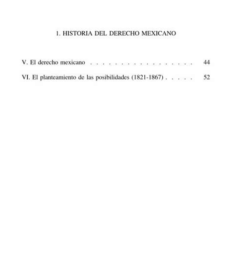 Pdf Historia Del Derecho Mexicano V El Derecho Mexicano