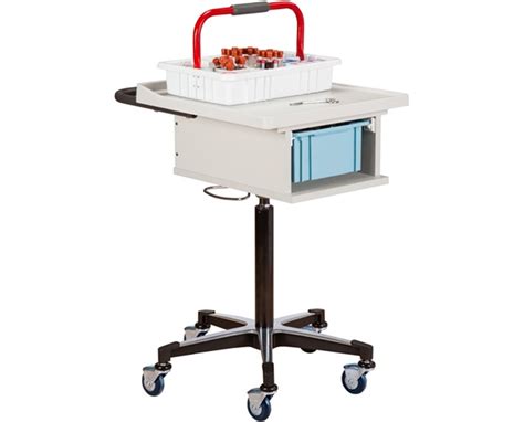 Clinton One Bin Phlebotomy Cart Save At Tiger Medical Inc