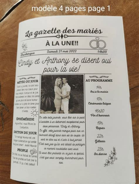 Gazette des mariés en 2024 Idée jeux mariage Jeux mariage Voeux mariage