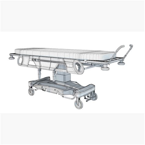 Hospital Transport Stretcher 3d Model Download Medical Equipment On