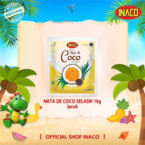 Inaco Nata De Coco Minuman Rasa Jeruk Dengan Selasih Kg Lazada