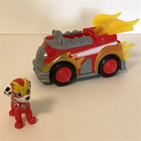 Paw Patrol Mighty Pups Super Paws Marshall’s Deluxe Vehicle With Lights And Sound 15 80 Picclick Ca