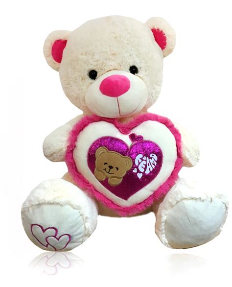 Peluche Oso Sentado C Corazon Cm Plasticuer