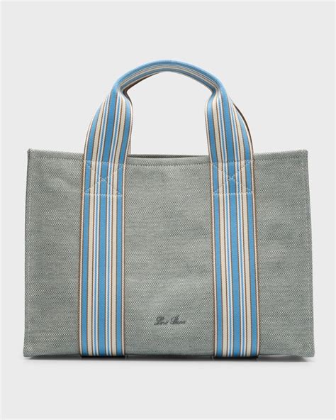 Loro Piana The Suitcase Stripe Small Canvas Tote Bag ShopStyle