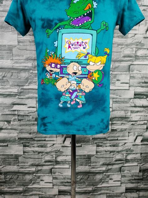 Nickelodeon Rugrats Tye Dye Turqoise Shirt Men S Fashion Tops Sets