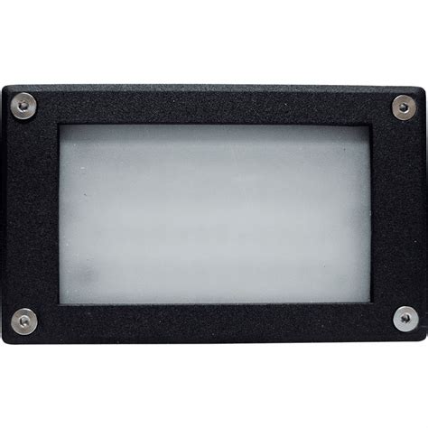 Dabmar Lv650 B Contemporary Black Halogen Indoor Low Voltage Outdoor Recessed Open Face Step