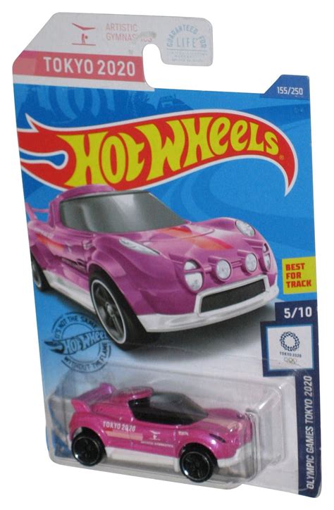 Hot Wheels Olympic Games Tokyo 2020 5 10 2017 Pink Hi Beam Car 155 250 Walmart