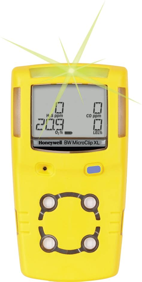 Honeywell BW MicroClip XL LEL O2 H2S CO Multi Gas Detector