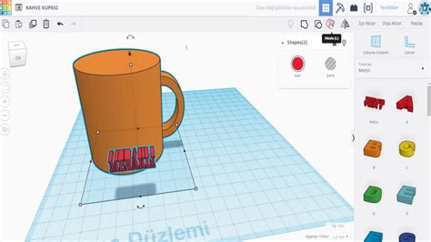 Tinkercad Ile Kahve Kupas Tasar M Youtube