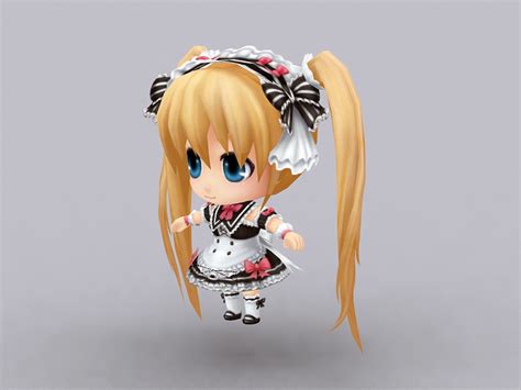 Anime Chibi Girl 3d Model Download Free 3d Models