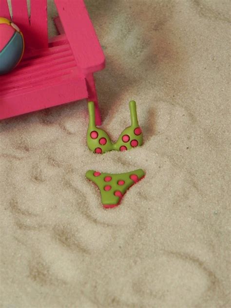 Beach Fairy Garden Miniature Bikini ONE Polka Dot Mini Etsy