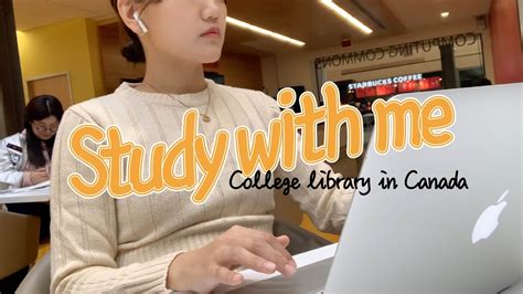 🇨🇦캐나다 컬리지에서 같이 공부해요2ㅣstudy With Me Youtube