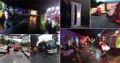 Autobús Vuelca Sobre La México Toluca Hay 13 Muertos 3 De Ellos