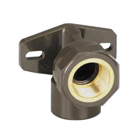 HTA C PVC Hot Cold Water Threaded Elbows With Back Plate