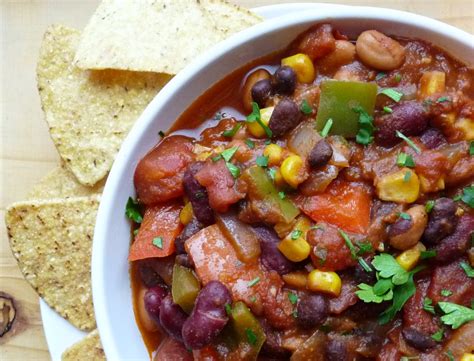 Vegetarian Three Bean Chili Recipes Squared