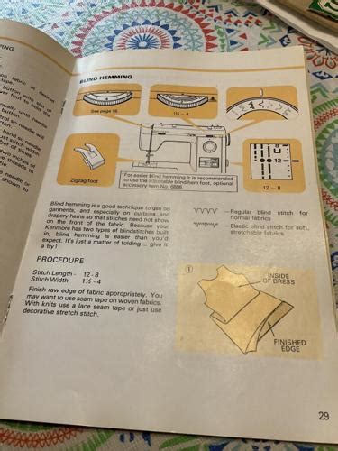 Vintage Sears Kenmore Sewing Machine Manual Book Only MODEL 17892 For