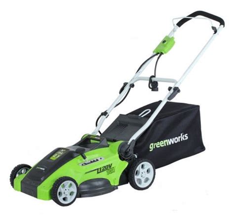 Walmart Greenworks 16 Inch 10 Amp Corded Electric Lawn Mower 25142 For 129 99 Free Shipping