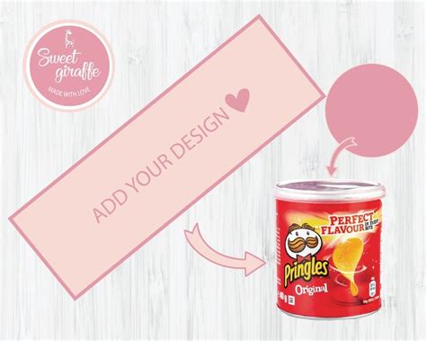 Customized Oz Pringle Can Template Chip Can Label Template Etsy