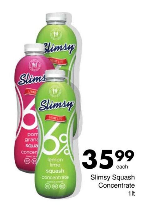 Slimsy Squash Concentrate 1lt Offer At Save