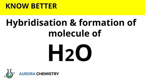 Hybridisation Of H2o Sp3 Hybridisation Formation Of Water