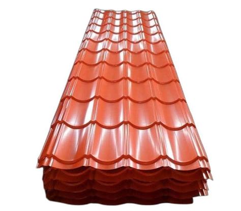 Red Mild Steel Color Coated Roofing Sheet At Rs Kg Roofing Sheet