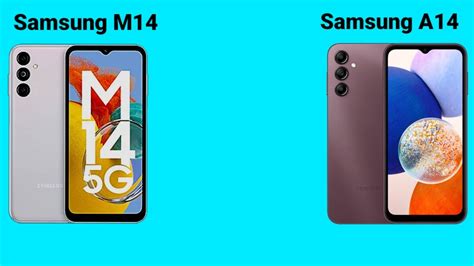 🔥samsung Galaxy M14 5g⚡ Vs Samsung Galaxy A14 🔥 Compare Samsunggalaxya14 Samsungam14 Youtube