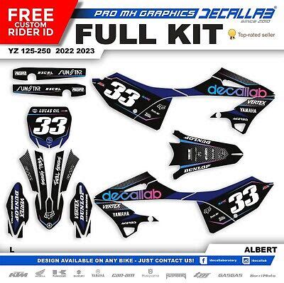 Yamaha YZ 125 250 2022 2023 Super Durable MX Graphics Decals Stickers