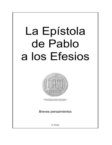 La Epístola de Pablo a los Efesios