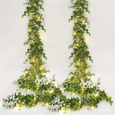 Amazon AMARS 2 Pack 6 5FT Eucalyptus Vine Fairy String Lights