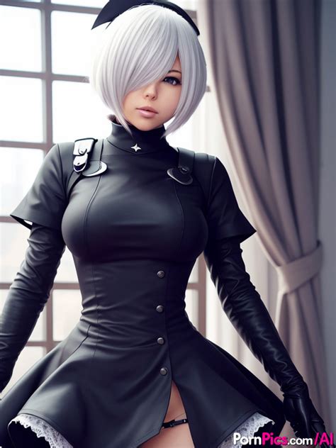 Busty Hentai Babe Yorha B Shows Off Her Stunning Tits Her Big Ass CoedCherry