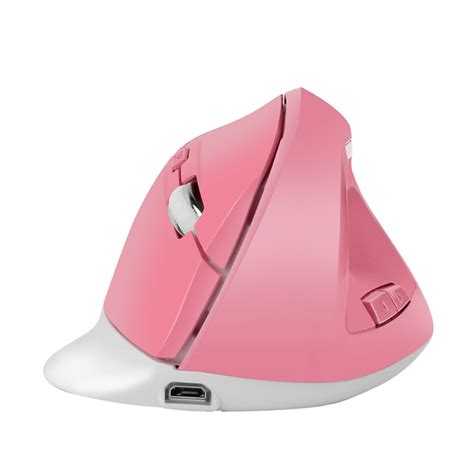 Czzoypi Mouse for Laptop (Pink) Gaming Mouse 2.4GHz Vertical Ergonomic ...