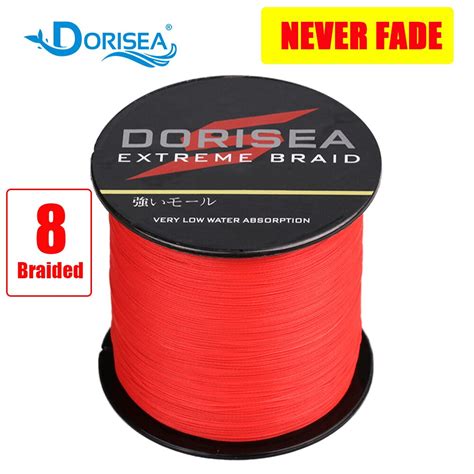 Dorisea Ligne De P Che Tress E Multifilament Pe Never Fade Noir Rouge