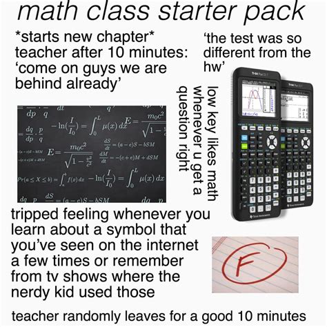 Math Class Starter Pack Starterpacks