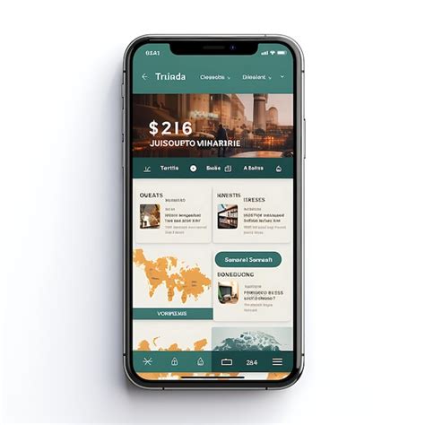 premium ai image mobile app layout design  investment news