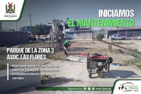 Iniciamos Mantenimiento Del Parque De La Zona Asoc Las Flores