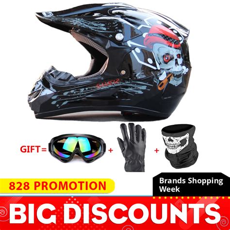 Casco De Motocicleta De Cara Completa Protector De Cabeza Para