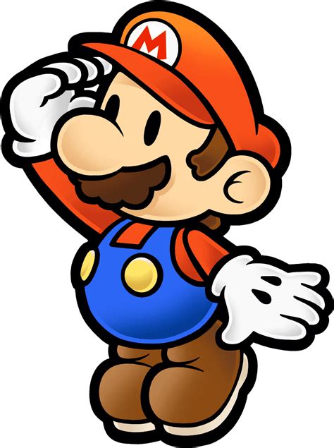 Download Paper Mario Standing Pose | Wallpapers.com