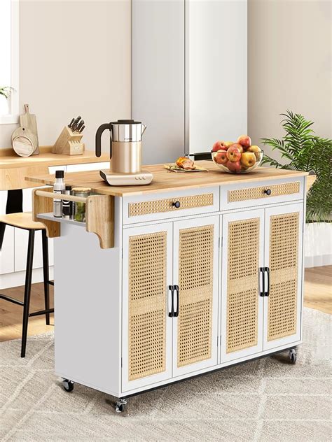 Amazon Yorking Rolling Kitchen Island With Storage Kitchen Island