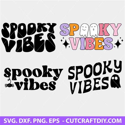 Spooky Vibes SVG Spooky Season SVG Spooky SVG Retro Spooky Vibes SVG