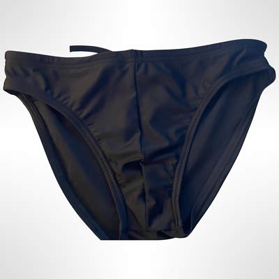 Speedo PowerFlex Eco Swimsuit Mens Size 30 Solid Black Adjustable