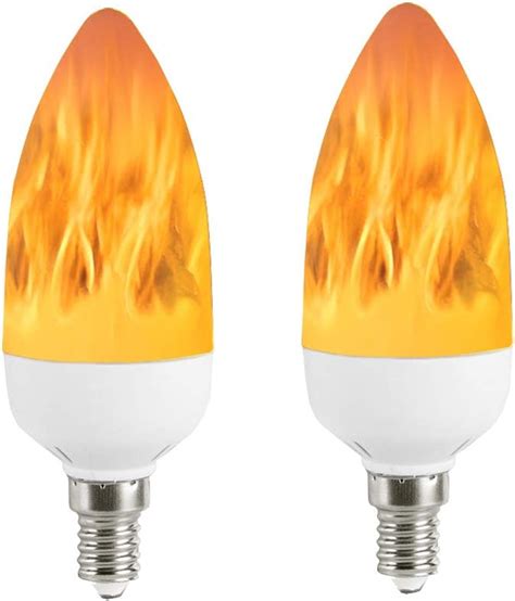 Led Flame Effect Light Bulb Modes Flame Light Bulbs E Base Fire