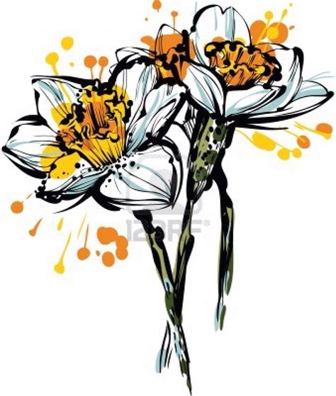 Narcissus Flower Clipart | Free download on ClipArtMag